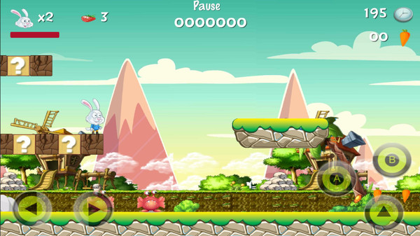 超级兔子人冒险游戏 screenshot 2