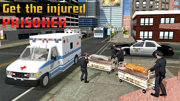 警方救护车救援游戏 screenshot 4