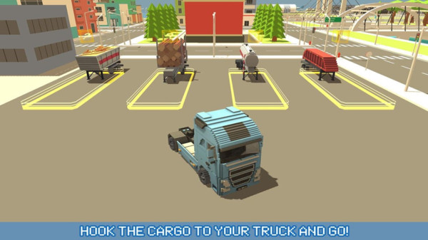方块卡车城市交通游戏 screenshot 1