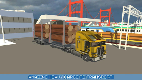 方块卡车城市交通游戏 screenshot 3