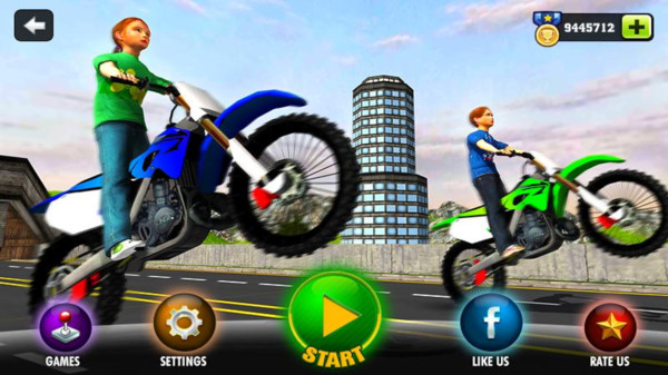 儿童摩托车特技骑士3D游戏 screenshot 2
