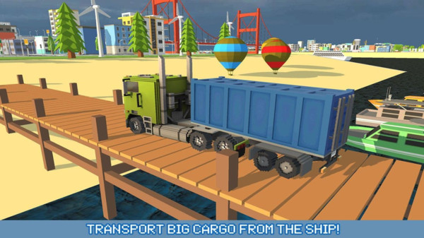 方块卡车城市交通游戏 screenshot 4