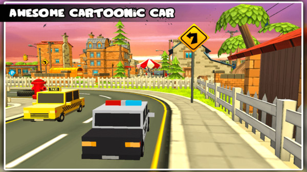 卡通城市汽车驾驶游戏图1