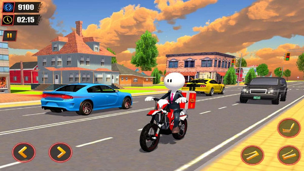 火柴人披萨送货员游戏 screenshot 1