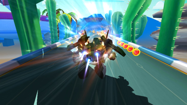 飞行飙车机器人游戏 screenshot 2