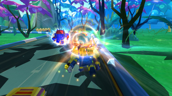 飞行飙车机器人游戏 screenshot 3