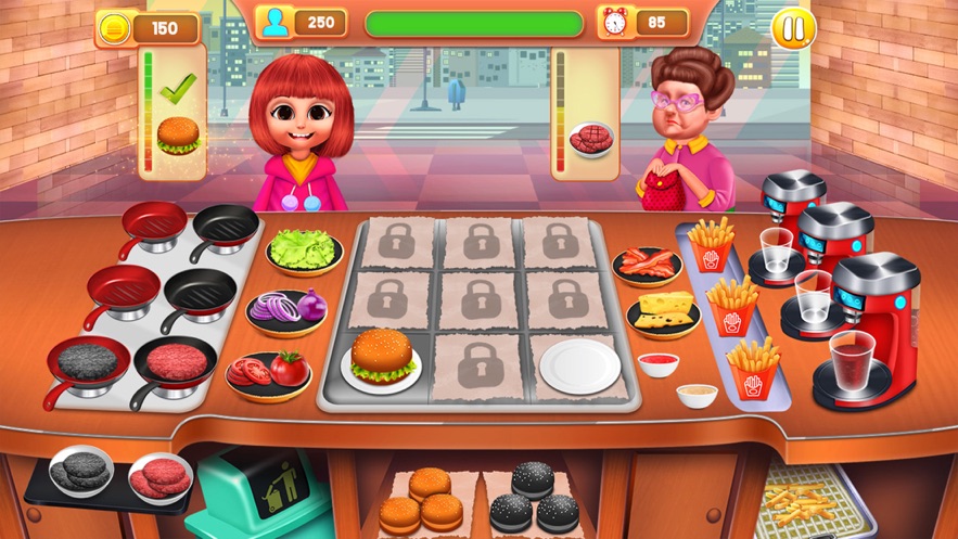 汉堡包制作者烹饪毂游戏图1