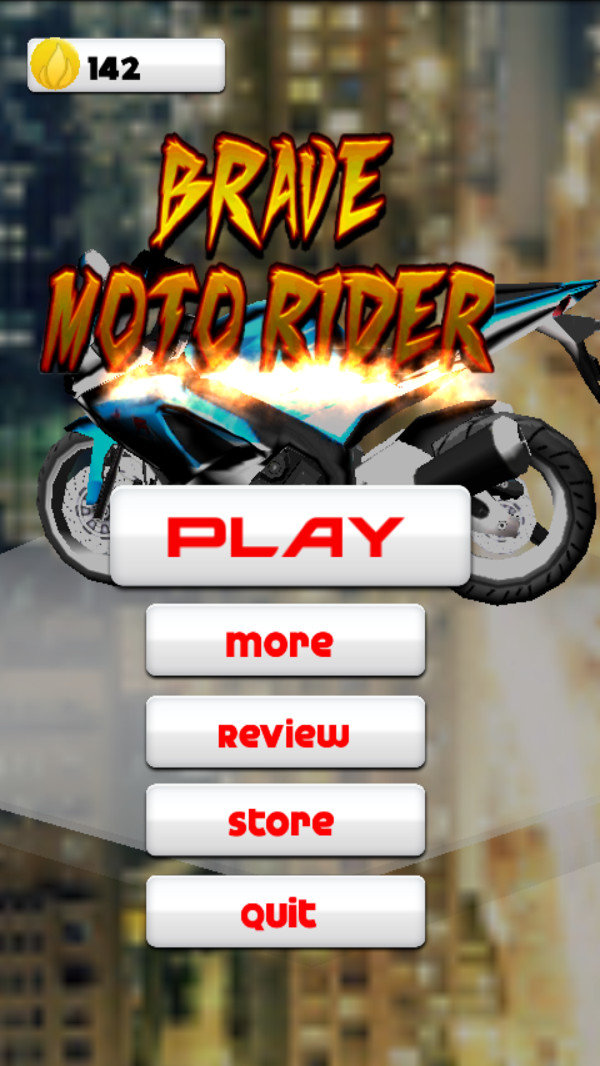 勇敢的摩托车手游戏 screenshot 1