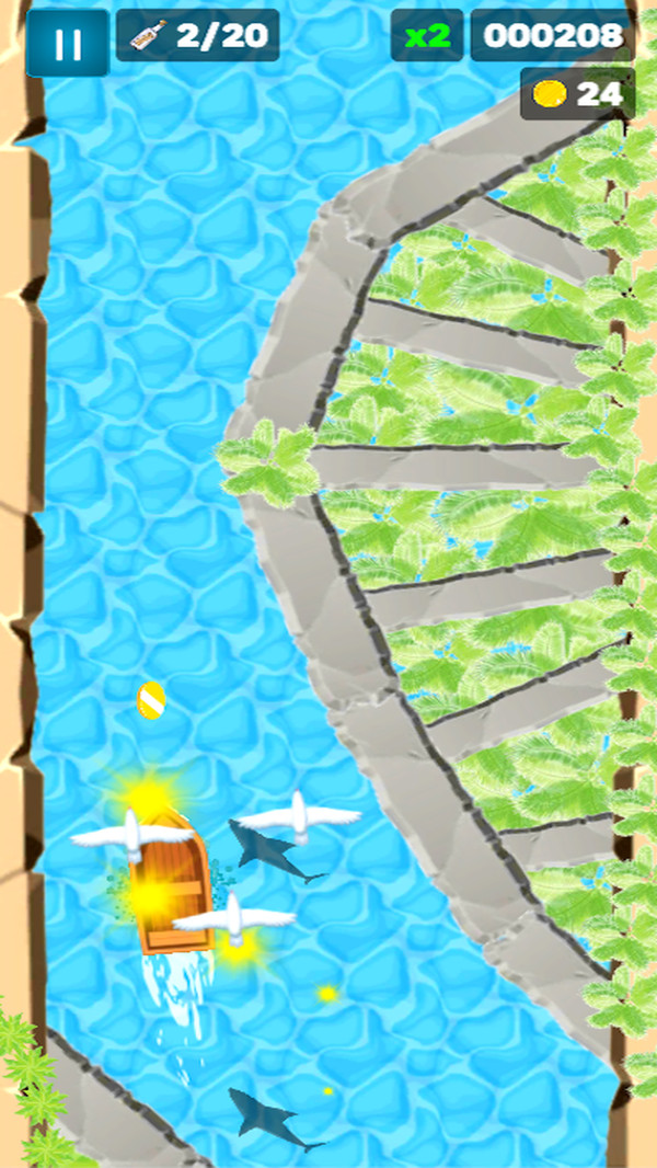 水上漂船游戏 screenshot 1