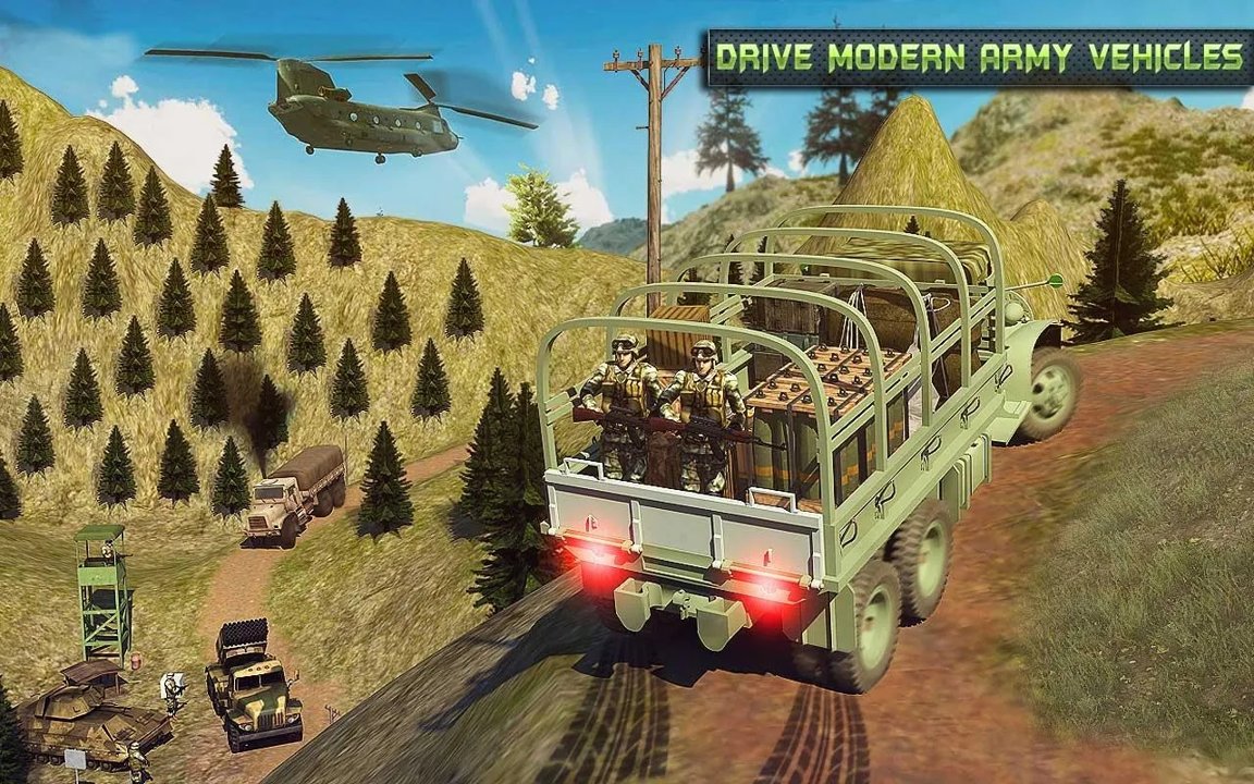 越野陆军运输车游戏 screenshot 1