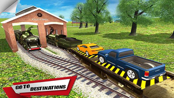 汽车运输货物火车模拟器游戏 screenshot 4