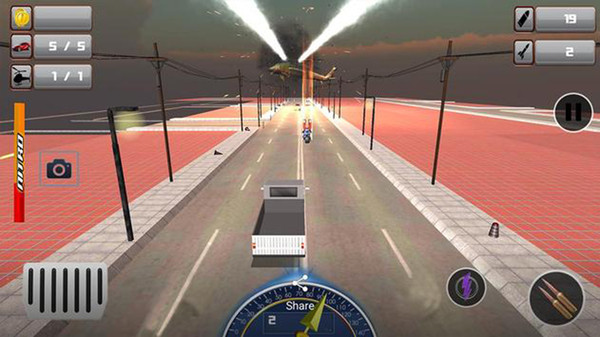 警察自行车机器人射击游戏 screenshot 2