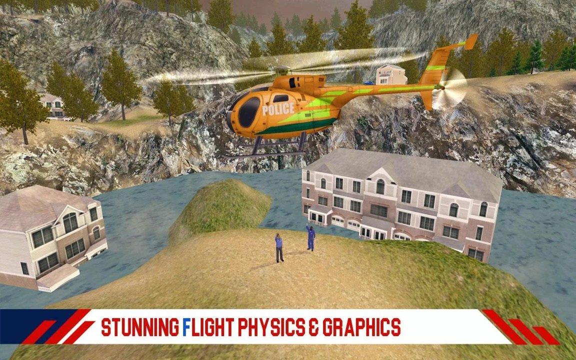 救援直升机游戏 screenshot 1