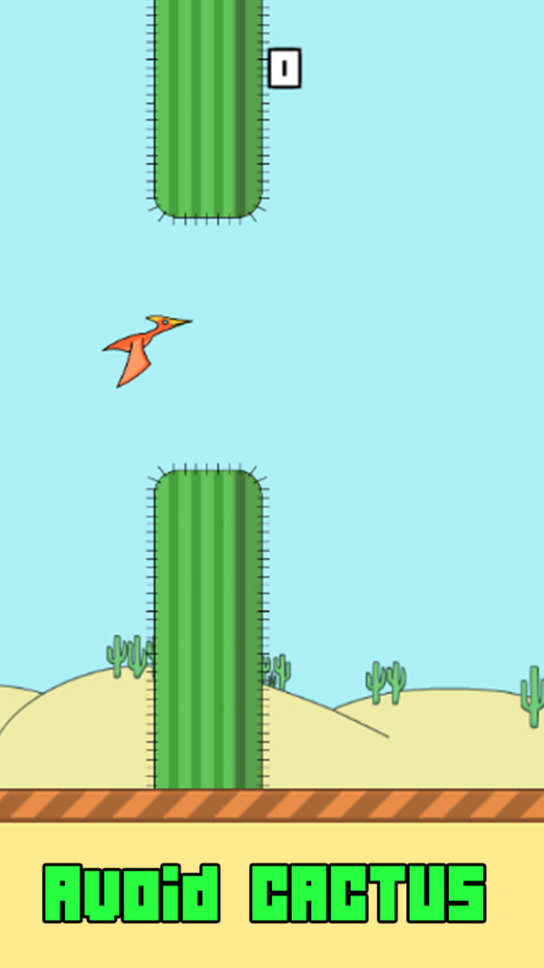 沙漠像素恐龙游戏 screenshot 1