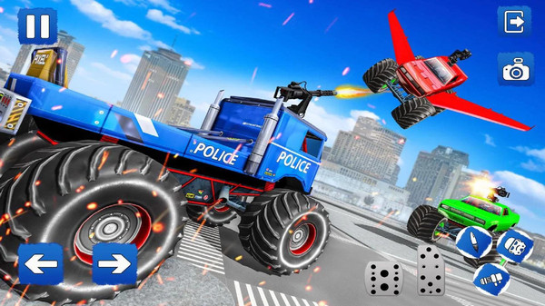 警察卡车机器人游戏 screenshot 2