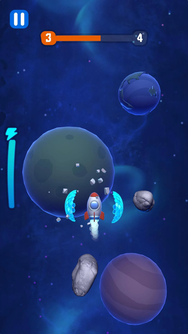 火箭挡陨石游戏 screenshot 2