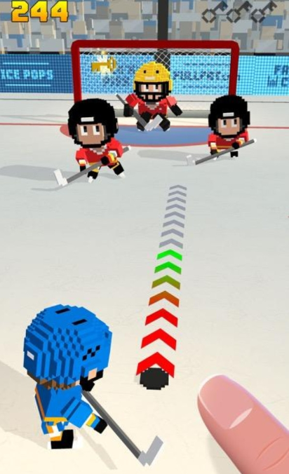 方块曲棍球游戏 screenshot 2