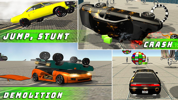 汽车碰撞特技游戏 screenshot 1