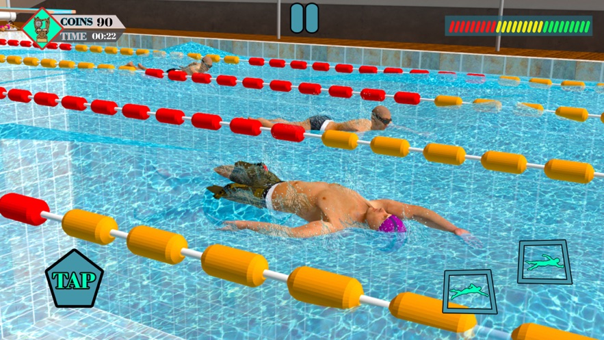 夏季运动游泳比赛游戏 screenshot 1