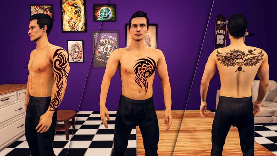 尝试黥设计身体艺术3D游戏图2