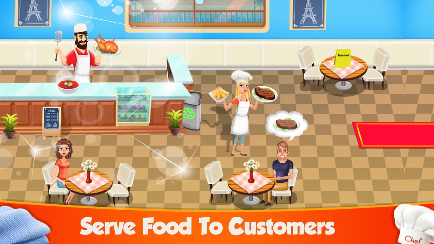 疯狂厨师咖啡馆食品服务游戏图4