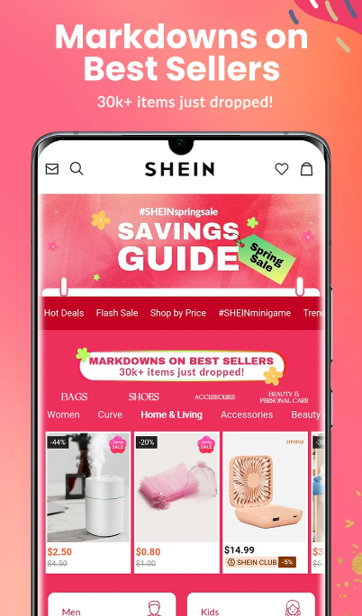 SHEIN app screenshot 1