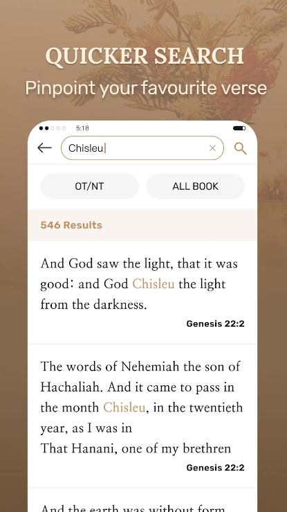 Holy Bible app screenshot 1