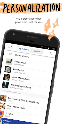 Pandora Music App Free Download for Android screenshot 1