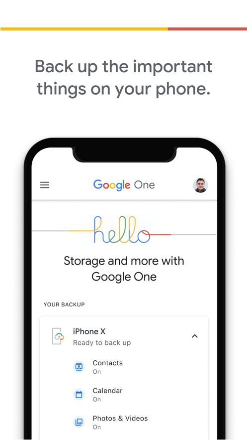 Google One app screenshot 4
