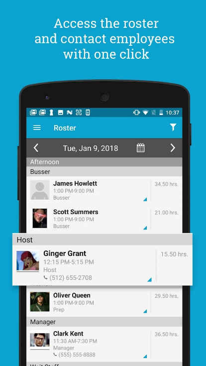 HotSchedules App Free Download Android screenshot 2