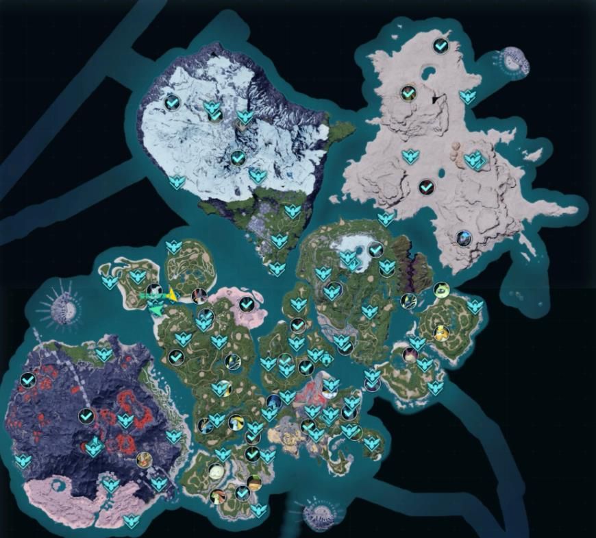 幻兽帕鲁游戏地图传送点在哪 幻兽帕鲁游戏传送点高清地图一览[多图]图片2