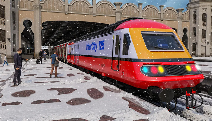 雪地上坡火车驾驶模拟游戏图3