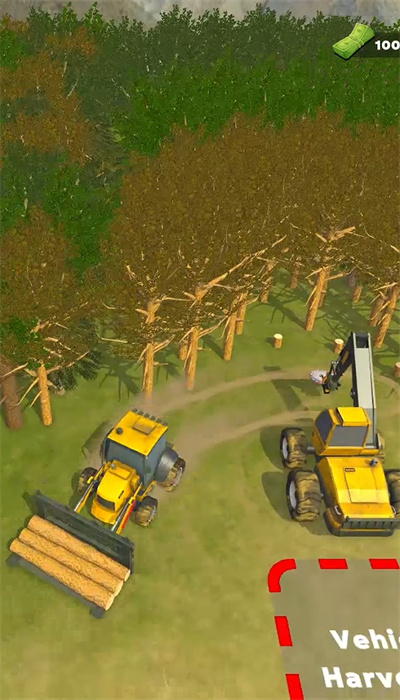大型收割机木材工厂游戏图4